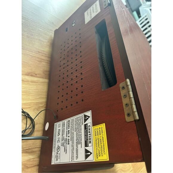 Anders Nicholson Wood Turntable Cassette CD Stereo System AM/FM Radio - Picture 6 of 6